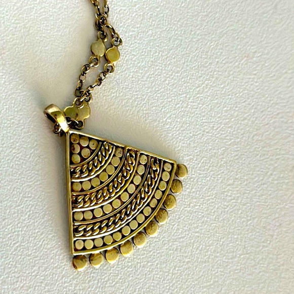 Anna Beck necklace fan motif with bag, card, cleaning cloth and instructions - Picture 3 of 9